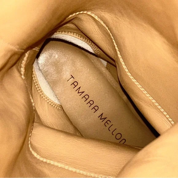 Tamara‎ Mellon Brown Leather Heeled Riding Boots - Picture 6 of 8